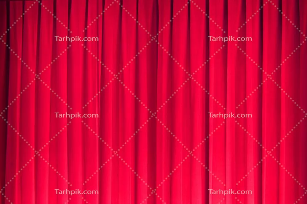 عکس پرده صحنه با طراحی انتزاعی و خطوط مورب زیبا