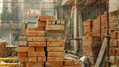 عکس صدای آشنا و دلنشین چیدن آجرها بر روی یکدیگر در ساخت و ساز
