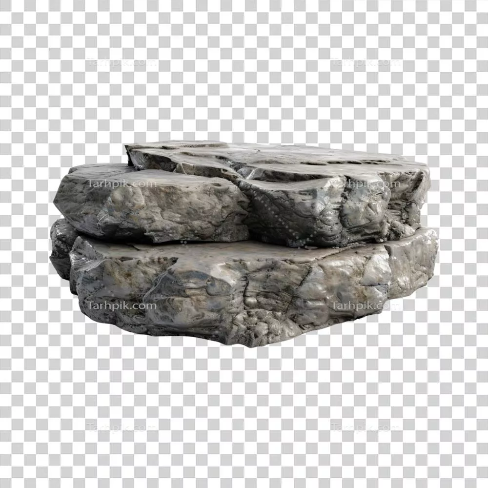 عکس دوربری پایه نمایش سنگی خشن برای ارائه محصولات با طراحی منحصر به فرد