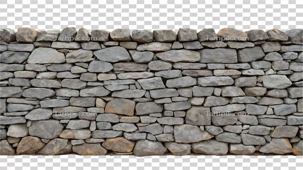 عکس دوربری متن بافت دیوار سنگی خشک به عنوان پس زمینه ای زیبا و طبیعی
