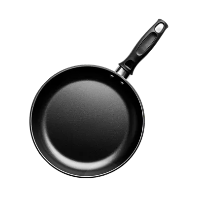 عکس دوربری تولید تصویر واقع گرایانه از تابه سرخ کردنی با پس زمینه شفاف