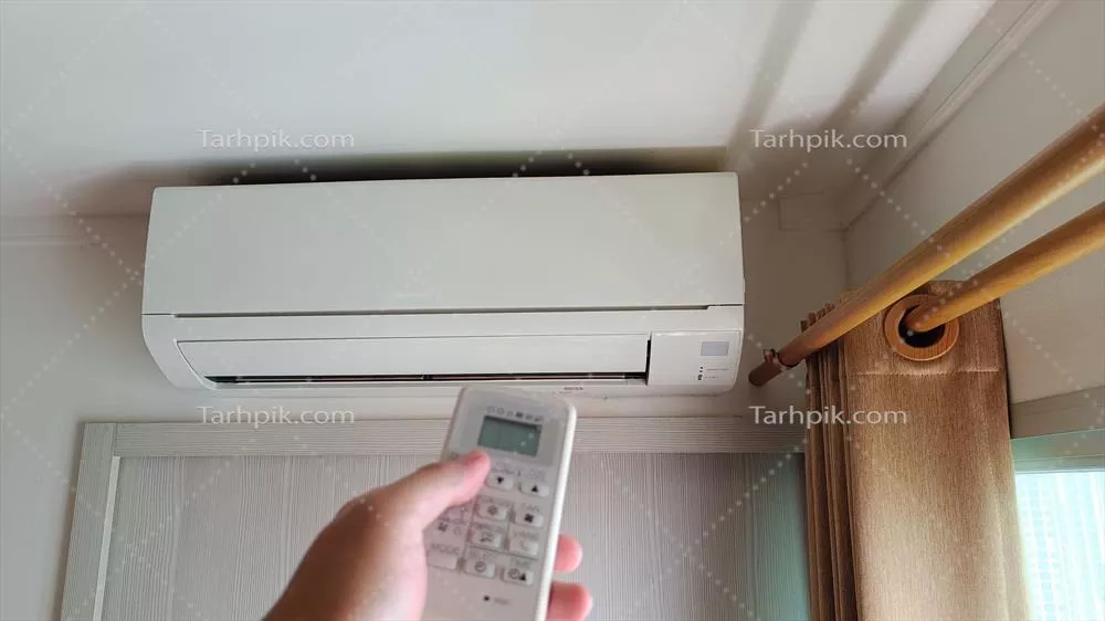 عکس نصب و استفاده از کولر گازی در فضای داخلی اتاق برای راحتی بیشتر