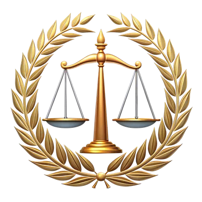 عکس دوربری لوگوی حرفه ای و مدرن یک شرکت حقوقی با پس زمینه شفاف