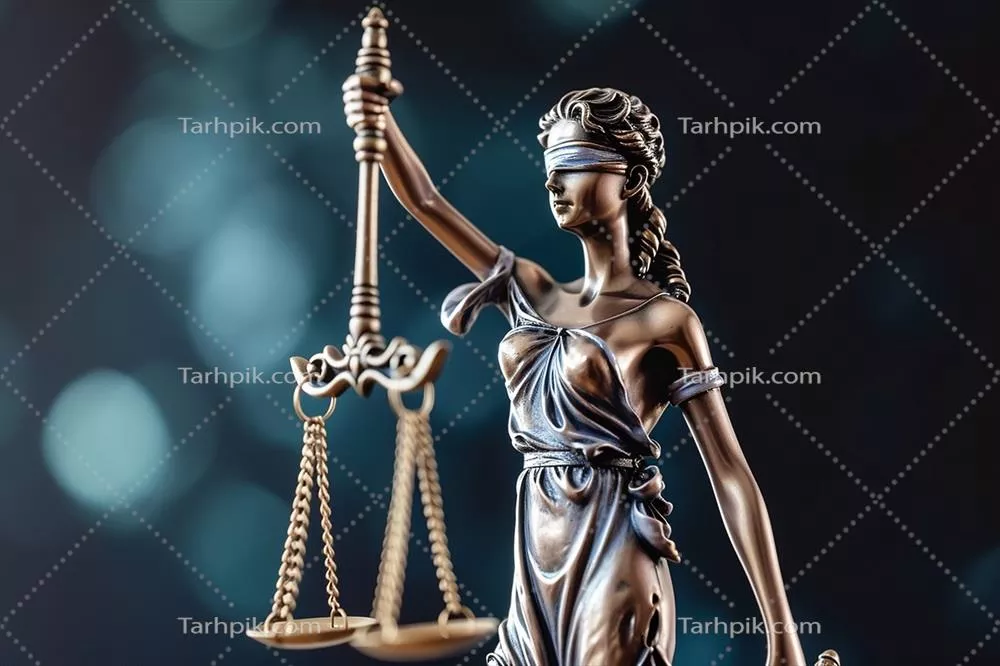 عکس مفاهیم حقوق بشر و عدالت: ترازوی وکیل در دنیای مدرن