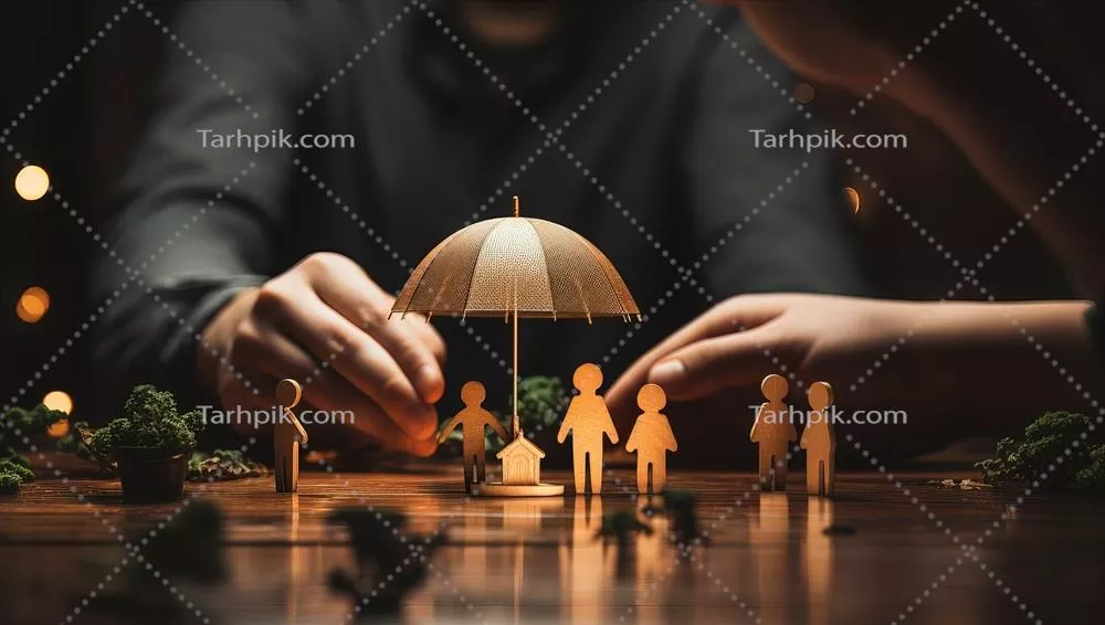 عکس مفهوم بیمه خانواده: حفاظت از خانواده و امنیت مالی آن ها