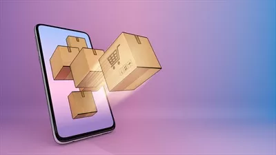 عکس جعبه بسته بندی ارسال شده از طریق اپلیکیشن موبایل برای خرید آنلاین و خدمات حمل و نقل