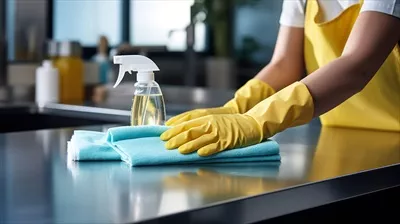 عکس خدمات نظافت منزل با استفاده از هوش مصنوعی برای خانه های تمیز و مرتب