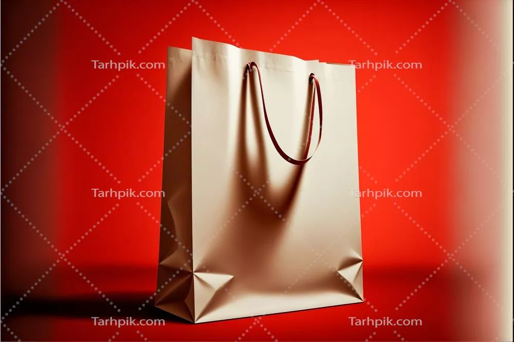 عکس تصویری زیبا از کیسه های خرید با طراحی دیجیتال و رنگ های جذاب