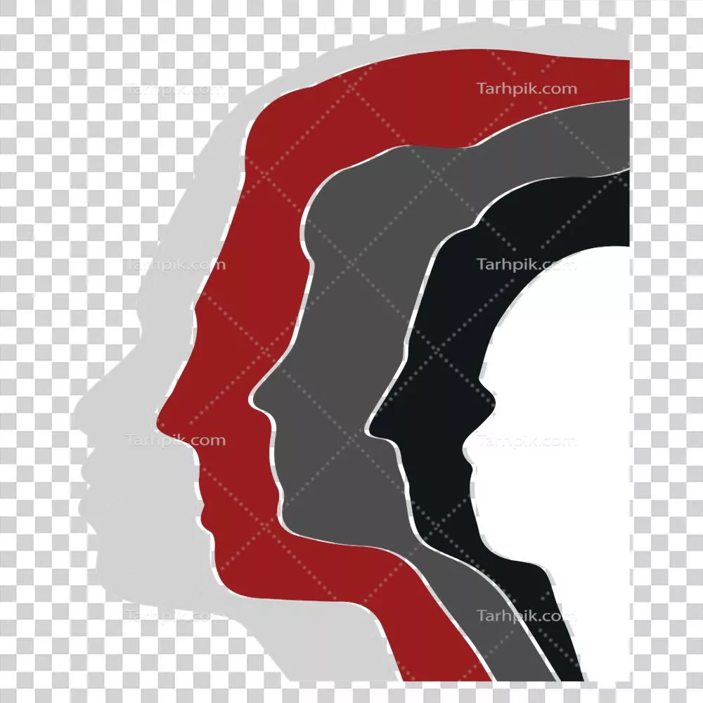 عکس دوربری طراحی مسطح جامعه و افراد بر روی پس زمینه شفاف