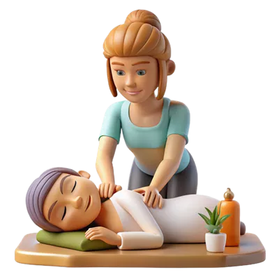 عکس دوربری زنی سنتی و زیبا در حال دریافت ماساژ درمانی برای آرامش