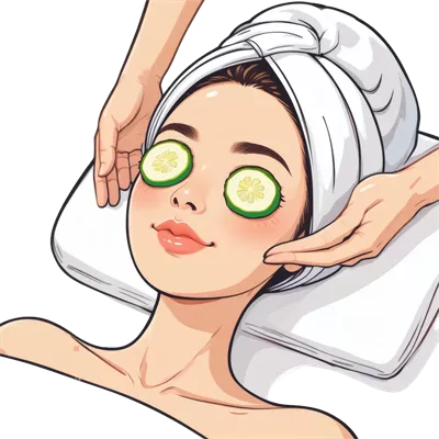 عکس دوربری تصویری زیبا از یک زن در حال استراحت در یک محیط آرام و دلنشین