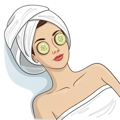عکس دوربری تصویری زیبا از یک زن در حال استراحت و آرامش در طبیعت