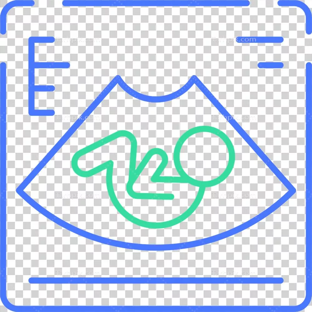 عکس دوربری آیکون خط سونوگرافی به صورت تصویری و با کیفیت بالا