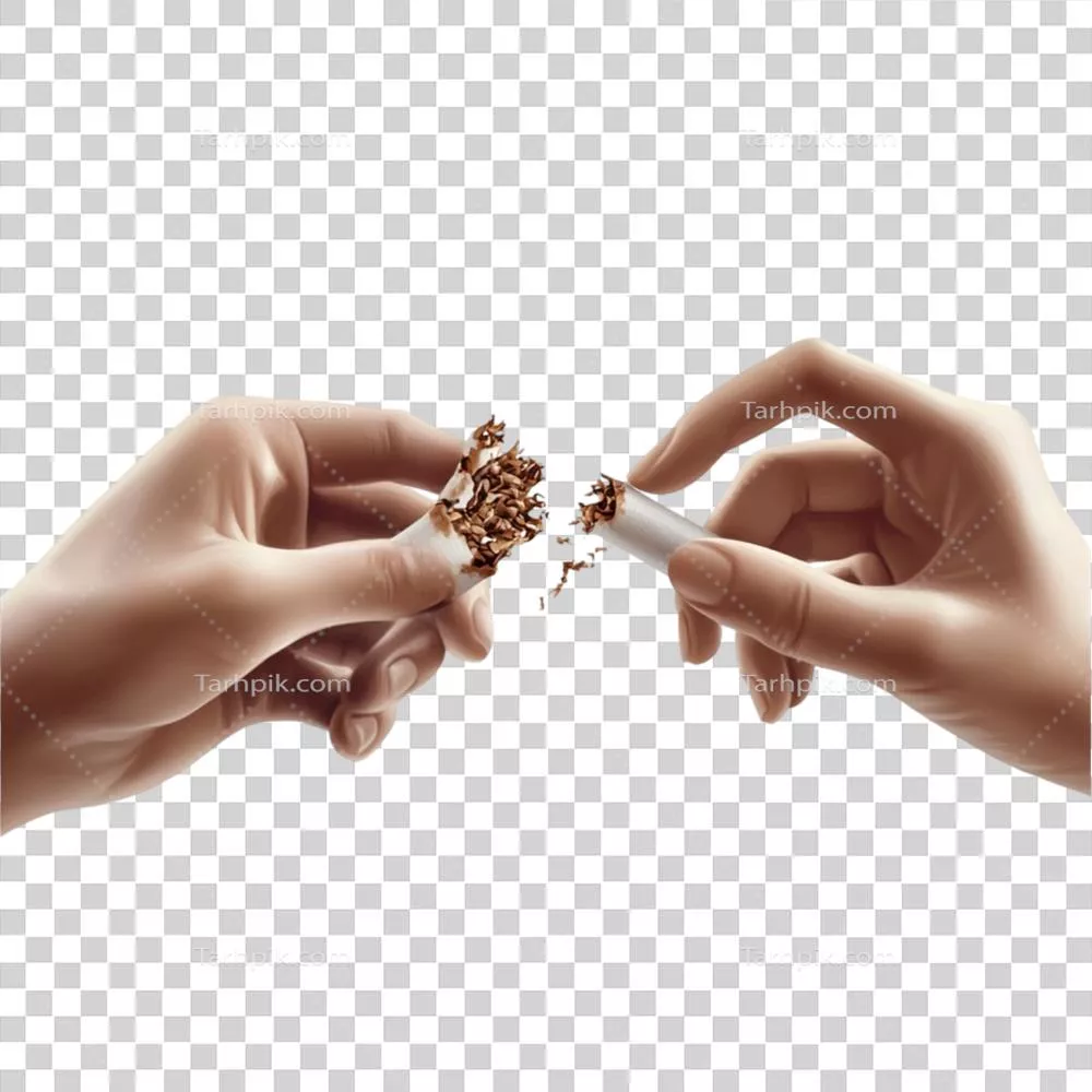 عکس دوربری دو دست در حال نگه داشتن سیگارها به همراه احساسات مختلف