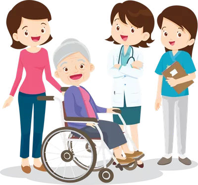عکس دوربری مفهوم مراقبت های بهداشتی بین پزشک و بیمار در محیط پزشکی