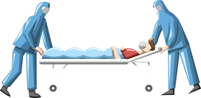 عکس دوربری طراحی گرافیکی جذاب از تعامل پزشک و بیمار در محیط درمانی