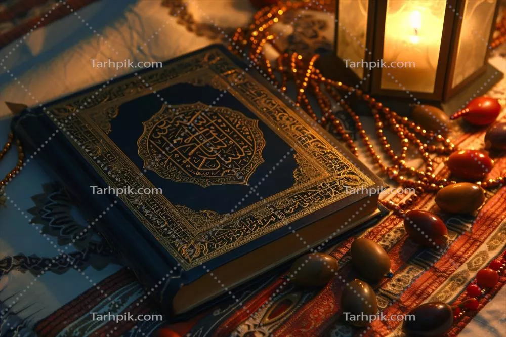عکس کتاب قرآن ویژه سال نو اسلامی با تاریخ های مهم و توضیحات