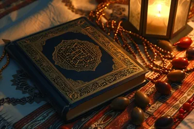 عکس کتاب قرآن ویژه سال نو اسلامی با تاریخ های مهم و توضیحات
