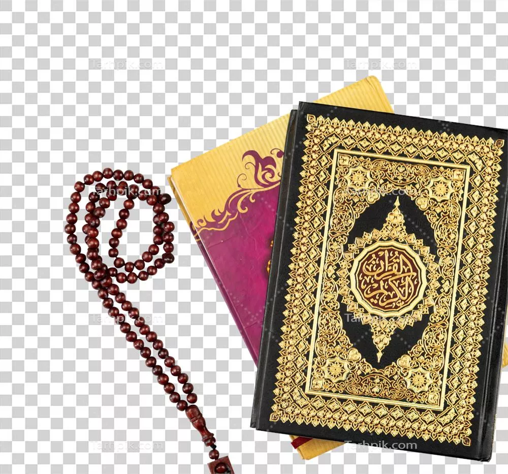 عکس دوربری تصویری زیبا از قرآن کریم به صورت انباشته و هنری