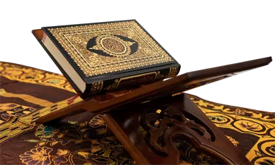 عکس دوربری قرآن کریم با جلد زیبا و طراحی منحصر به فرد برای استفاده دیجیتال