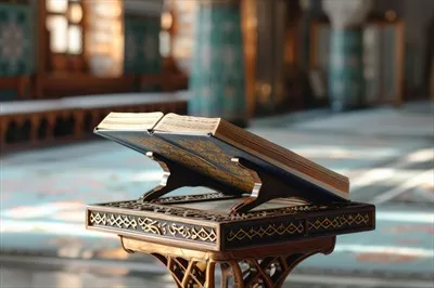 عکس کتاب مقدس قرآن: تجلیات هنر و معماری اسلامی در مساجد