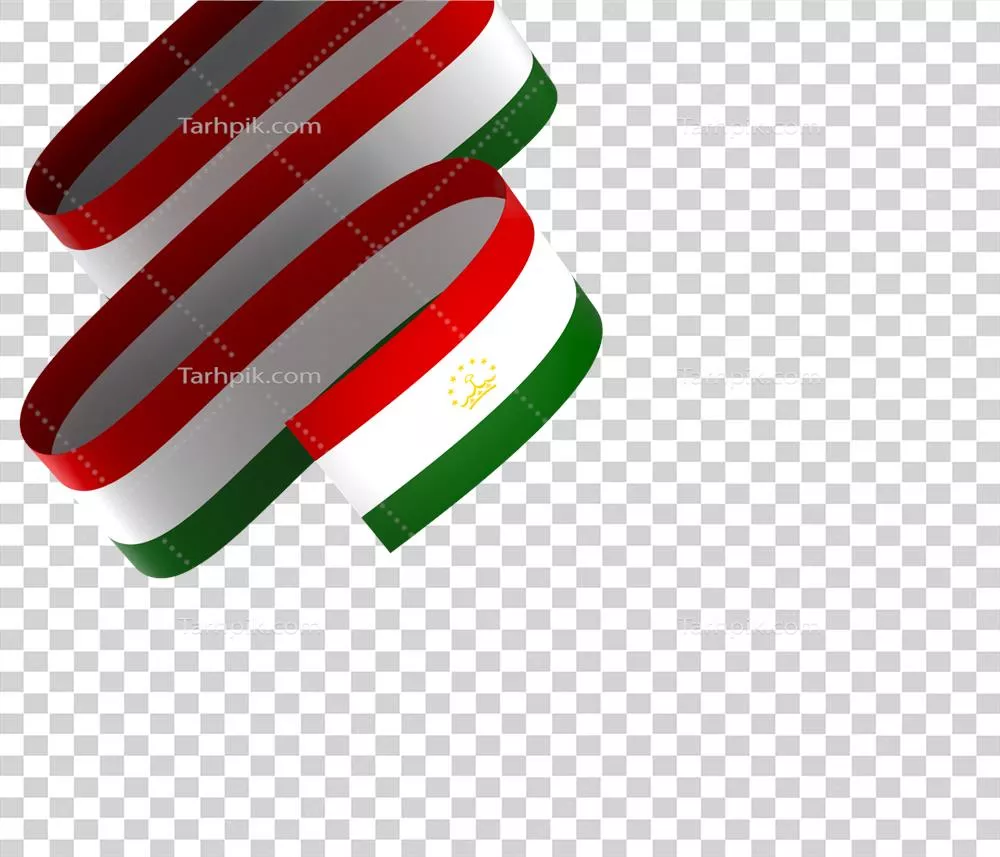 عکس دوربری طراحی المان پرچم تاجیکستان برای روز ملی استقلال با ربان زیبا