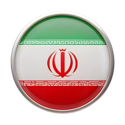 عکس دوربری نماد پرچم ایران به شکل دایره ای برای پروژه های خلاقانه و نمایندگی ملی