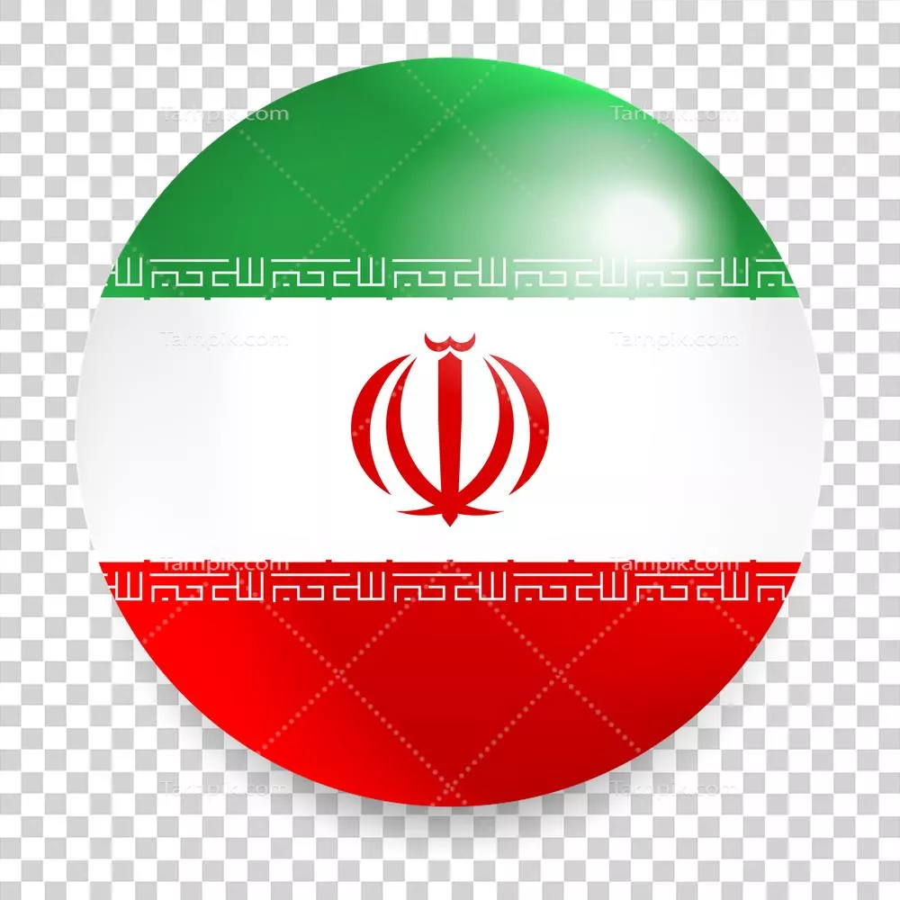 عکس دوربری پرچم ایران: نماد هویت و فرهنگ غنی ایرانیان در دایره ای زیبا