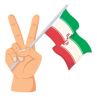 عکس دوربری تصویری از دست های صلح آمیز در ایران با پیام ضد جنگ