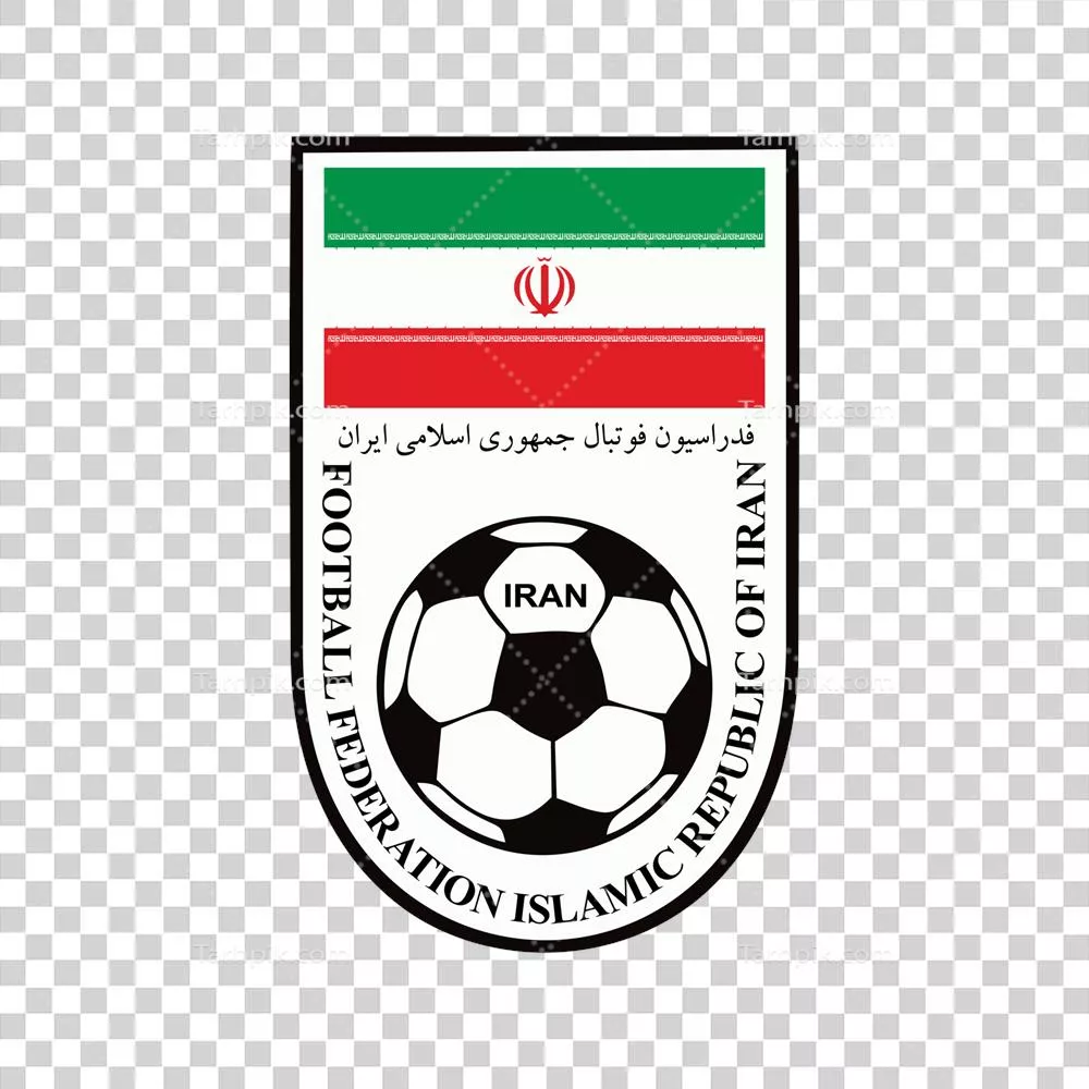 عکس دوربری لوگوی فدراسیون فوتبال جمهوری اسلامی ایران با پس زمینه شفاف