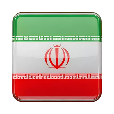 عکس دوربری نماد سه بعدی پرچم ایران مناسب برای پروژه های طراحی گرافیکی و ارائه ها