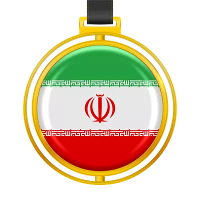 عکس دوربری نشان با رنگ های پرچم ایران: نمادی از هویت ملی و فرهنگی