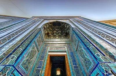 عکس شهر شاه زنده: آرامگاهی تاریخی و زیبا در سمرقند ازبکستان