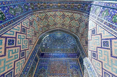 عکس میدان ریگستان در شهر باستانی سمرقند ازبکستان با زیبایی خیره کننده