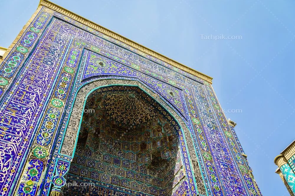 عکس مقبره شاخی زنده: آرامگاه پادشاهان در سمرقند با تزئینات اسلامی