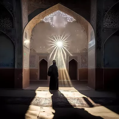 عکس نماز خواندن در مسجد: لحظه ای معنوی و روحانی در زندگی
