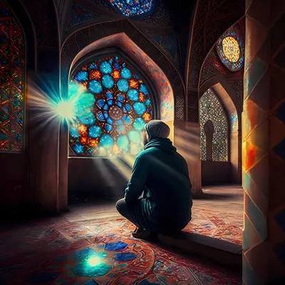 عکس نماز خواندن در مسجد: لحظه ای معنوی و روحانی در زندگی