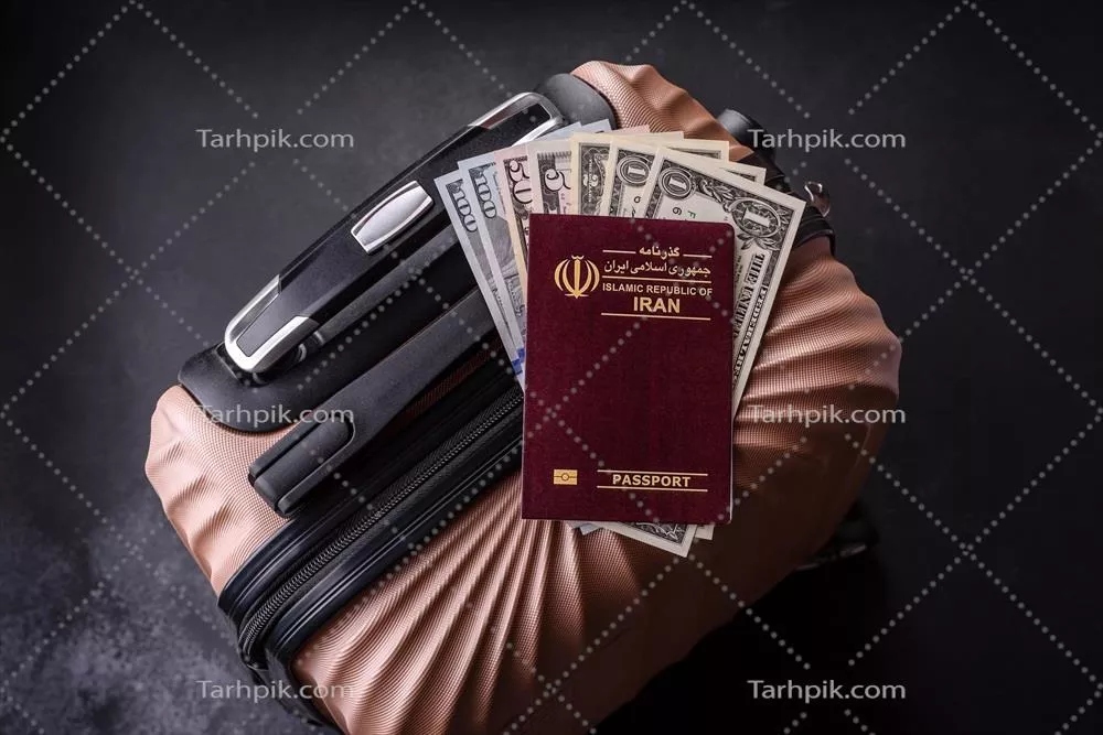 عکس مدرک شناسایی بین المللی: پاسپورت شهروند ایرانی با جزئیات کامل