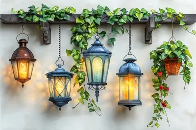 عکس طراحی هنری با آب رنگ برای تزئینات ماه رمضان و کارت تبریک اسلامی