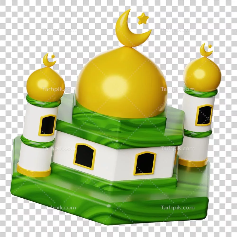 عکس دوربری تصویری زیبا از نماد ماه رمضان با طراحی سه بعدی و جذاب