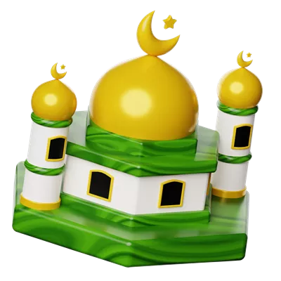 عکس دوربری تصویری زیبا از نماد ماه رمضان با طراحی سه بعدی و جذاب