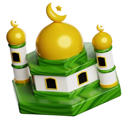 عکس دوربری تصویری زیبا از نماد ماه رمضان با طراحی سه بعدی و جذاب
