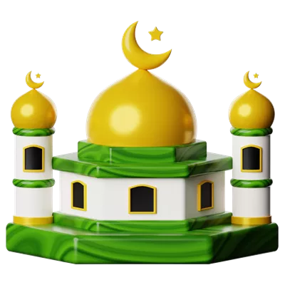 عکس دوربری تصویری زیبا از نماد ماه رمضان با طراحی سه بعدی و جذاب