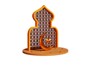عکس دوربری طرح سه بعدی تبریک عید مبارک با طراحی زیبا و جذاب