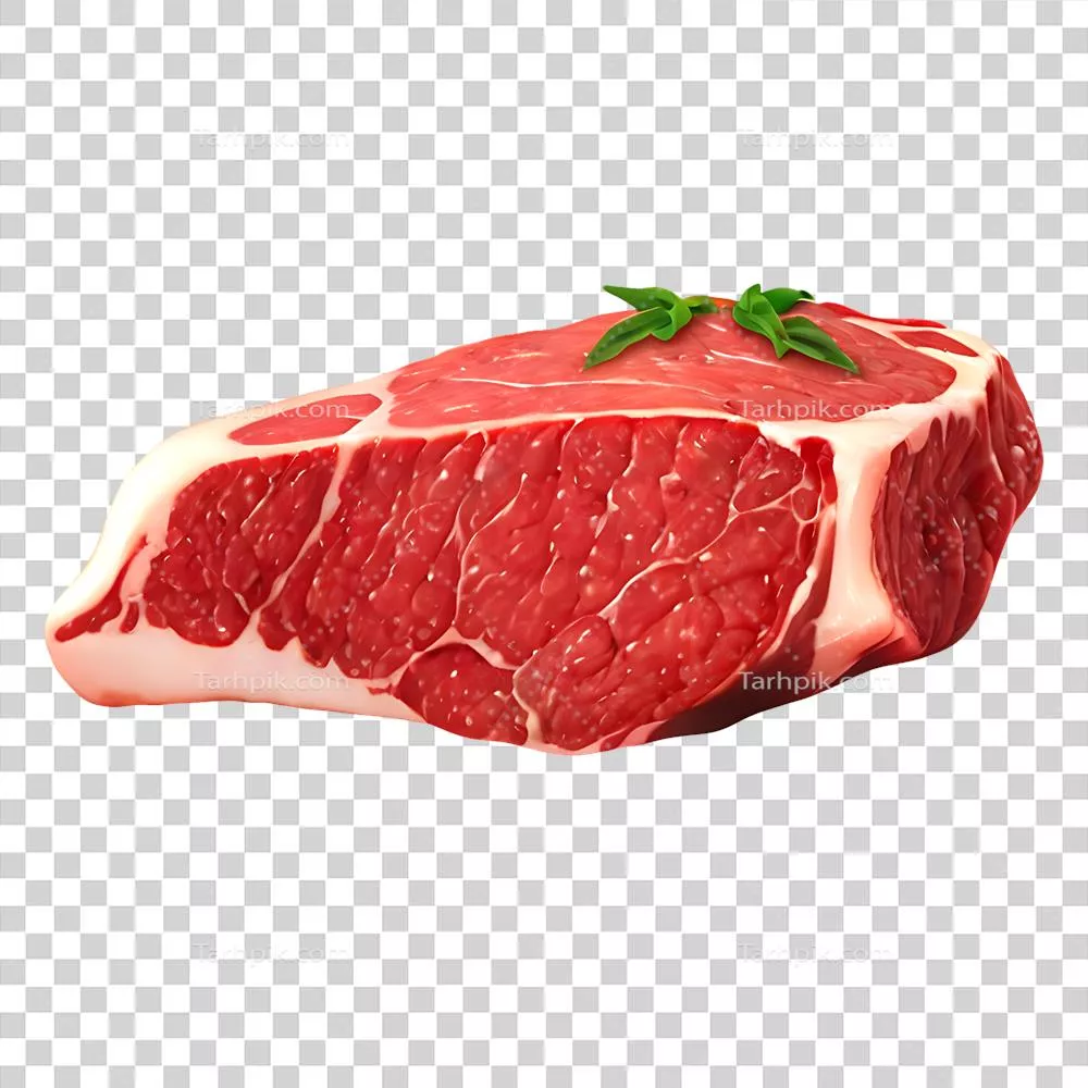 عکس دوربری طراحی استیک گوشت با کیفیت بالا و جزئیات دقیق برای استفاده در پروژه ها