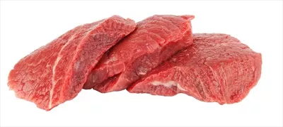 عکس غذاهای خوشمزه با گوشت قرمز بر روی پس زمینه سفید