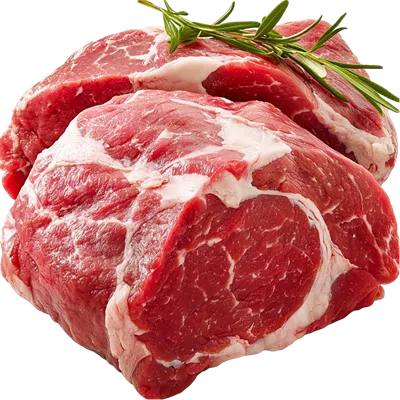 عکس دوربری گوشت قرمز تازه و آبدار با چاشنی گیاهی خوشمزه و معطر