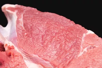 عکس گوشت استیک تازه و با کیفیت بالا در عمق میدان کم