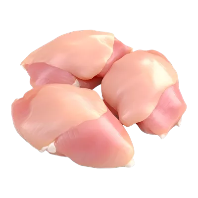 عکس دوربری تصویری سه بعدی از گوشت خام مرغ با پس زمینه شفاف و کیفیت بالا