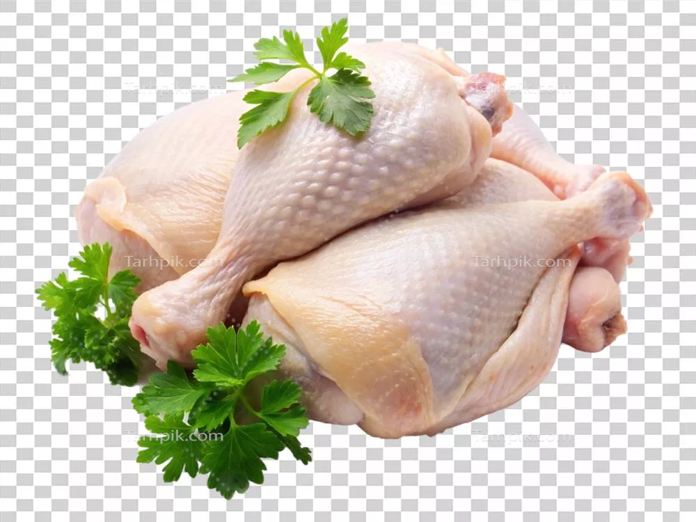 عکس دوربری گوشت تازه و خام با کیفیت بالا و واقع گرایانه در پس زمینه شفاف